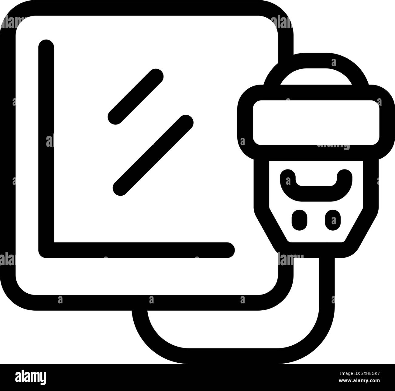 Macchina a ultrasuoni che esegue la scansione di donne incinte, catturando l'immagine del bambino per la visita medica Illustrazione Vettoriale