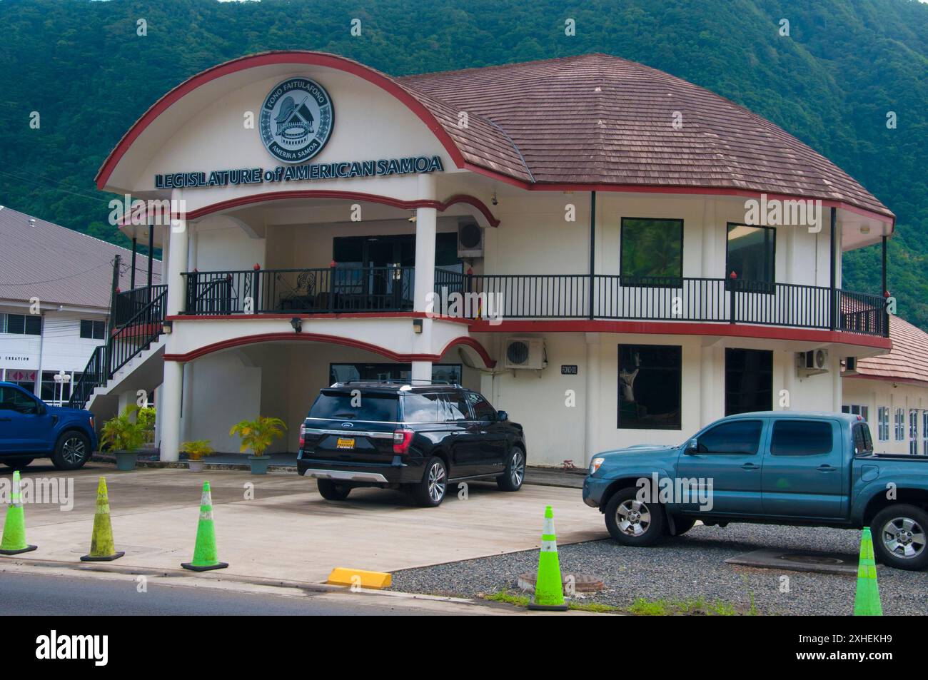 Edificio della legislatura territoriale a Pago Pago, nelle Samoa americane Foto Stock