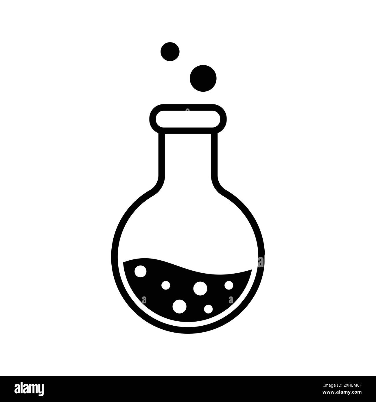 modello di disegno vettoriale icona matraccio su sfondo bianco Illustrazione Vettoriale