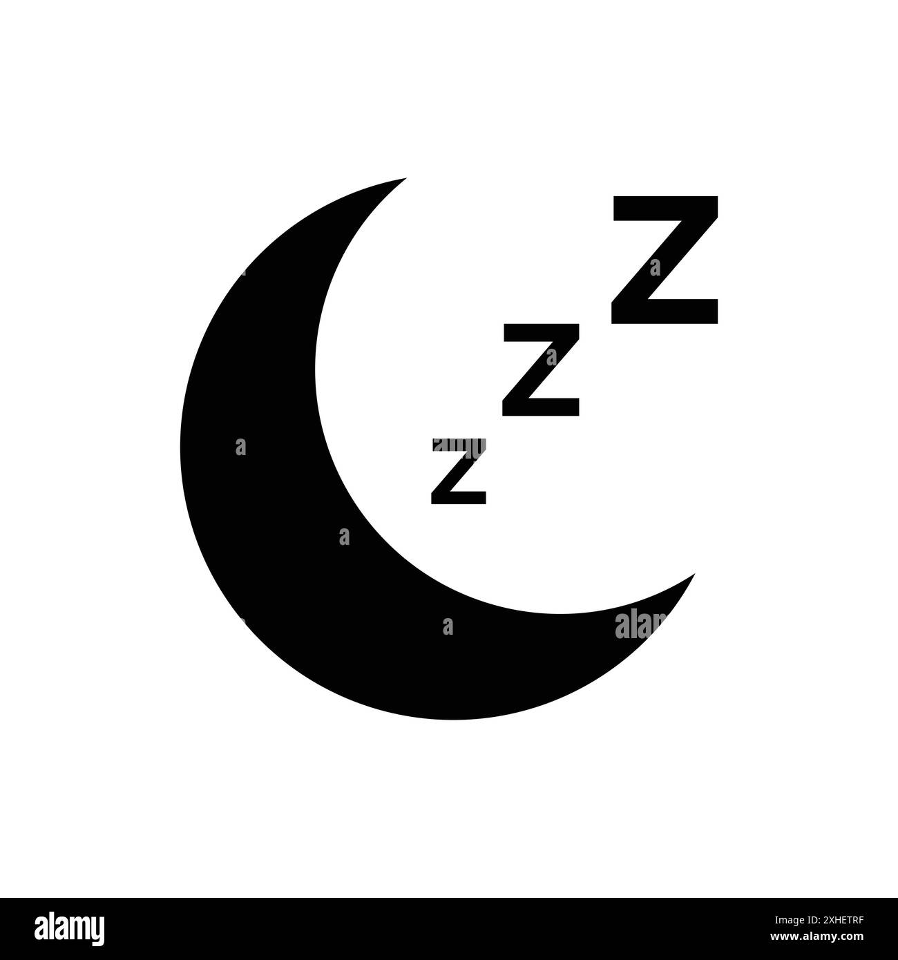 modello di disegno vettoriale icona notturna su sfondo bianco Illustrazione Vettoriale