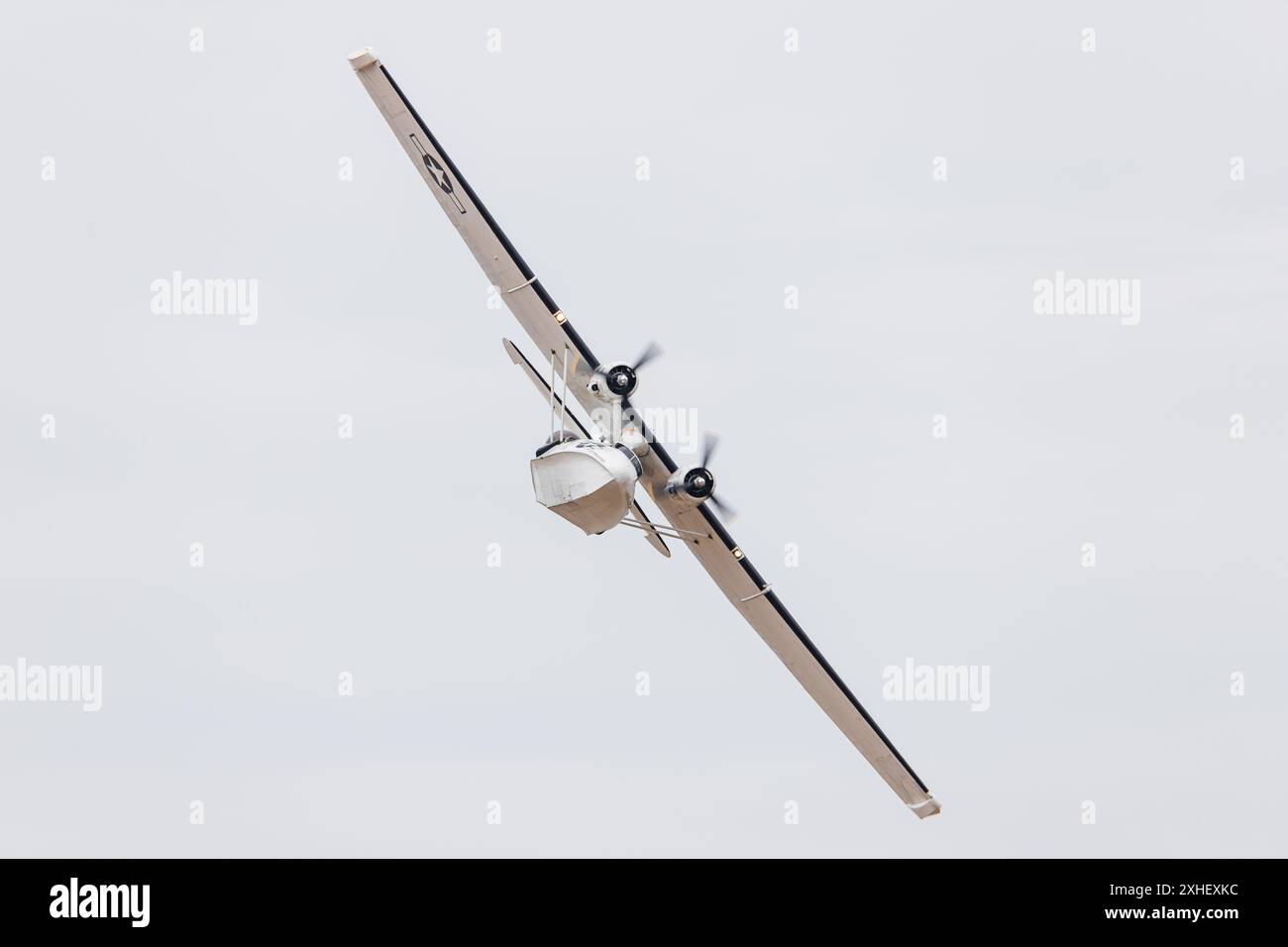 PBY-5A Catalina visto al Southport Airshow a Merseyside, in Inghilterra, il 13 luglio 2024. Foto Stock