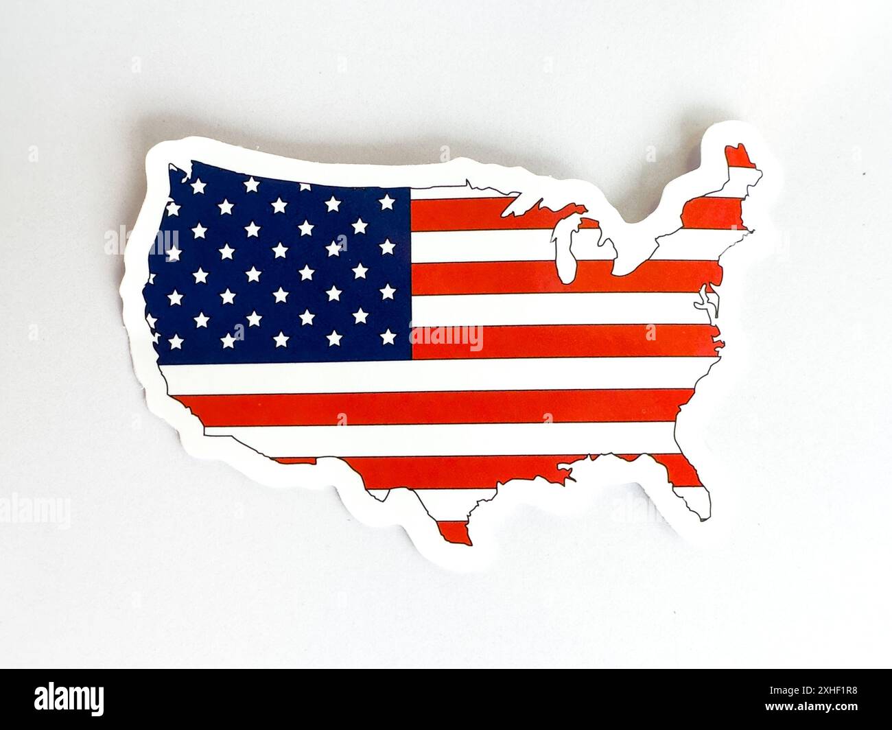 Adesivo Bandiera Americana Riflettente 10 X 6 Per Auto - Fatti In USA