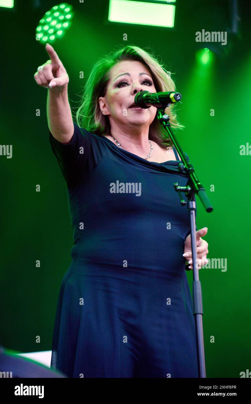 Sandra Live beim Berliner Rundfunk Open Air 2024 auf der Parkbühne Wuhlheide. Berlino, 13.07.2024 Foto Stock