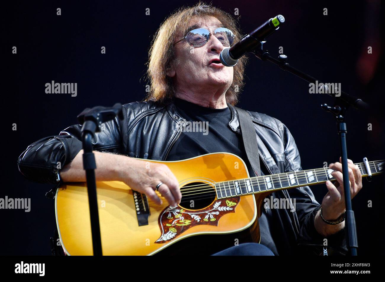 Maschine Dieter Birr live beim Berliner Rundfunk Open Air 2024 auf der Parkbühne Wuhlheide. Berlino, 13.07.2024 Foto Stock