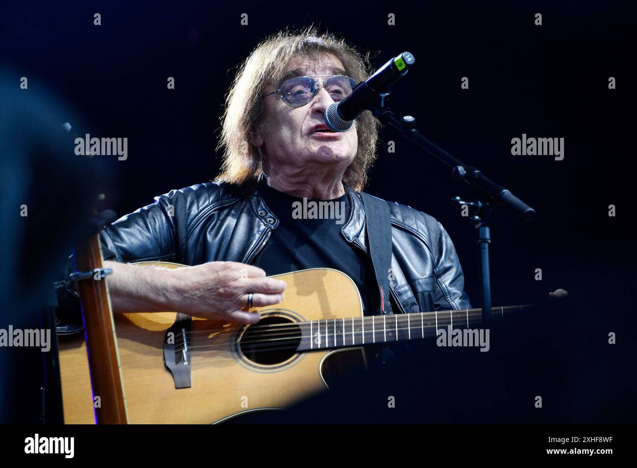Maschine Dieter Birr live beim Berliner Rundfunk Open Air 2024 auf der Parkbühne Wuhlheide. Berlino, 13.07.2024 Foto Stock