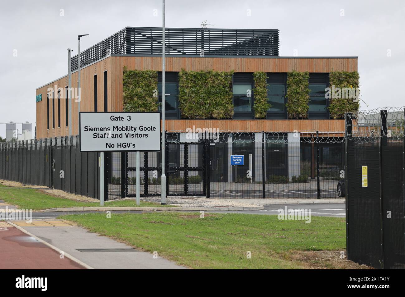Stabilimento Siemens Mobility a Goole, Yorkshire, dove vengono costruiti i nuovi treni della Piccadilly Line Foto Stock