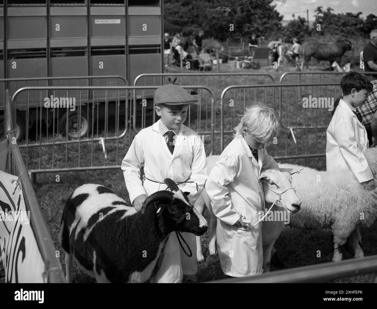 FIERA DI PRAZE FIERA TREFEWHA FIERA SUL CAMPO PRAZE-AN-BEEBLE CAMBORNE CORNOVAGLIA Foto Stock