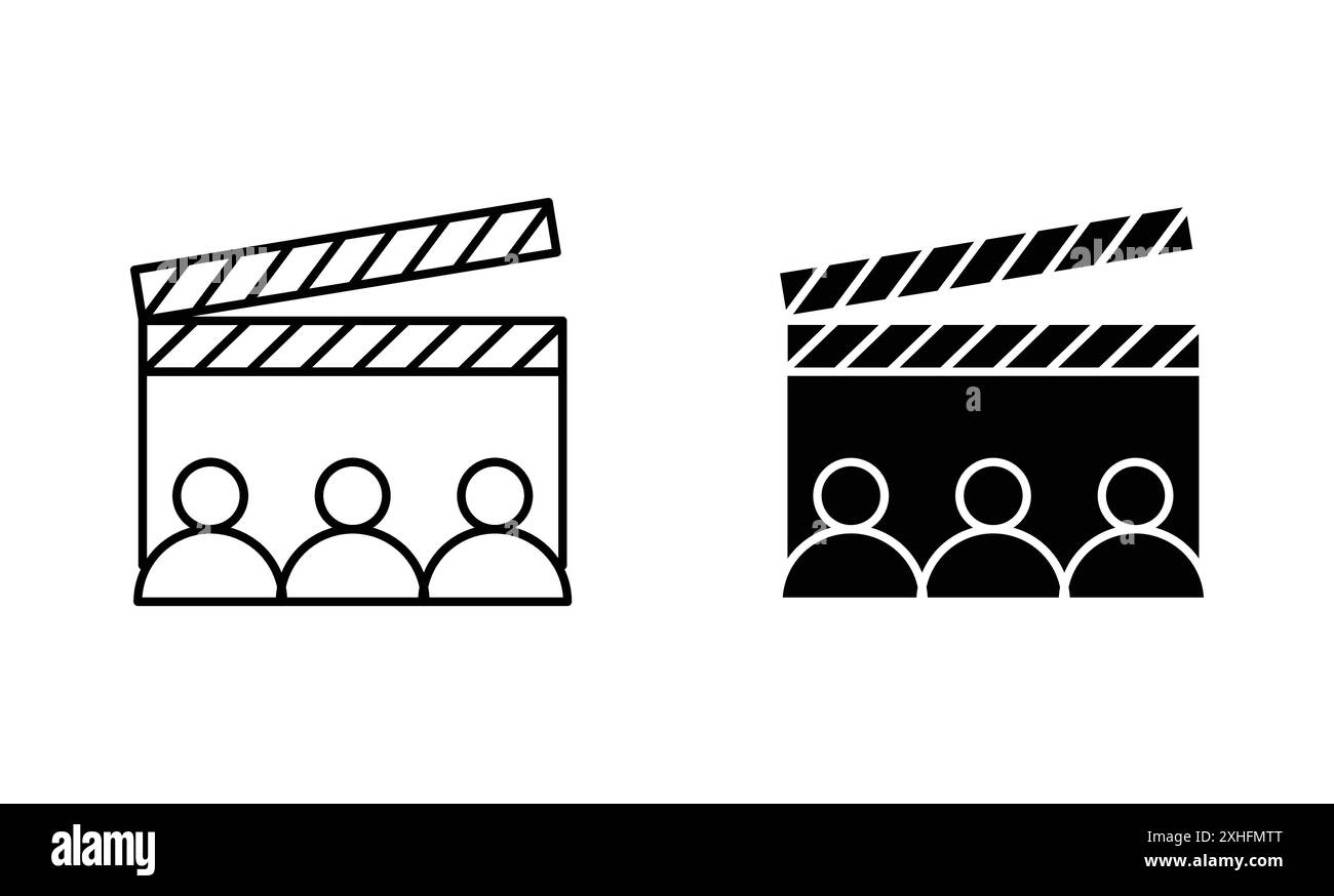 Icona di chiamata di lancio: Vettore grafico con linea nera in bianco e nero, segno di raccolta del set di contorni Illustrazione Vettoriale