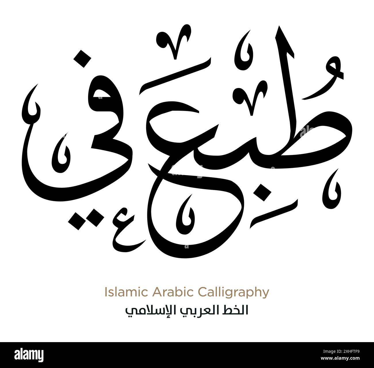 Calligrafia araba islamica. Vettore EPS Illustrazione Vettoriale