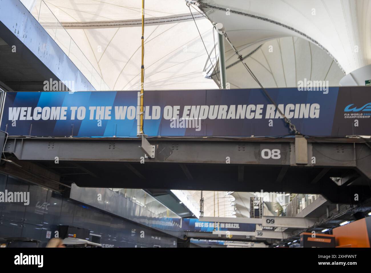 SP - SAO PAULO - 14/07/2024 - FIA World Edurance Championship 6 ORE DI San Paolo - Pit a piedi prima della gara all'autodromo de Interlagos per la 6 ore di San Paolo. Foto: Anderson Romao/AGIF (foto di Anderson Rom&#xe3;o/AGIF/Sipa USA) Foto Stock