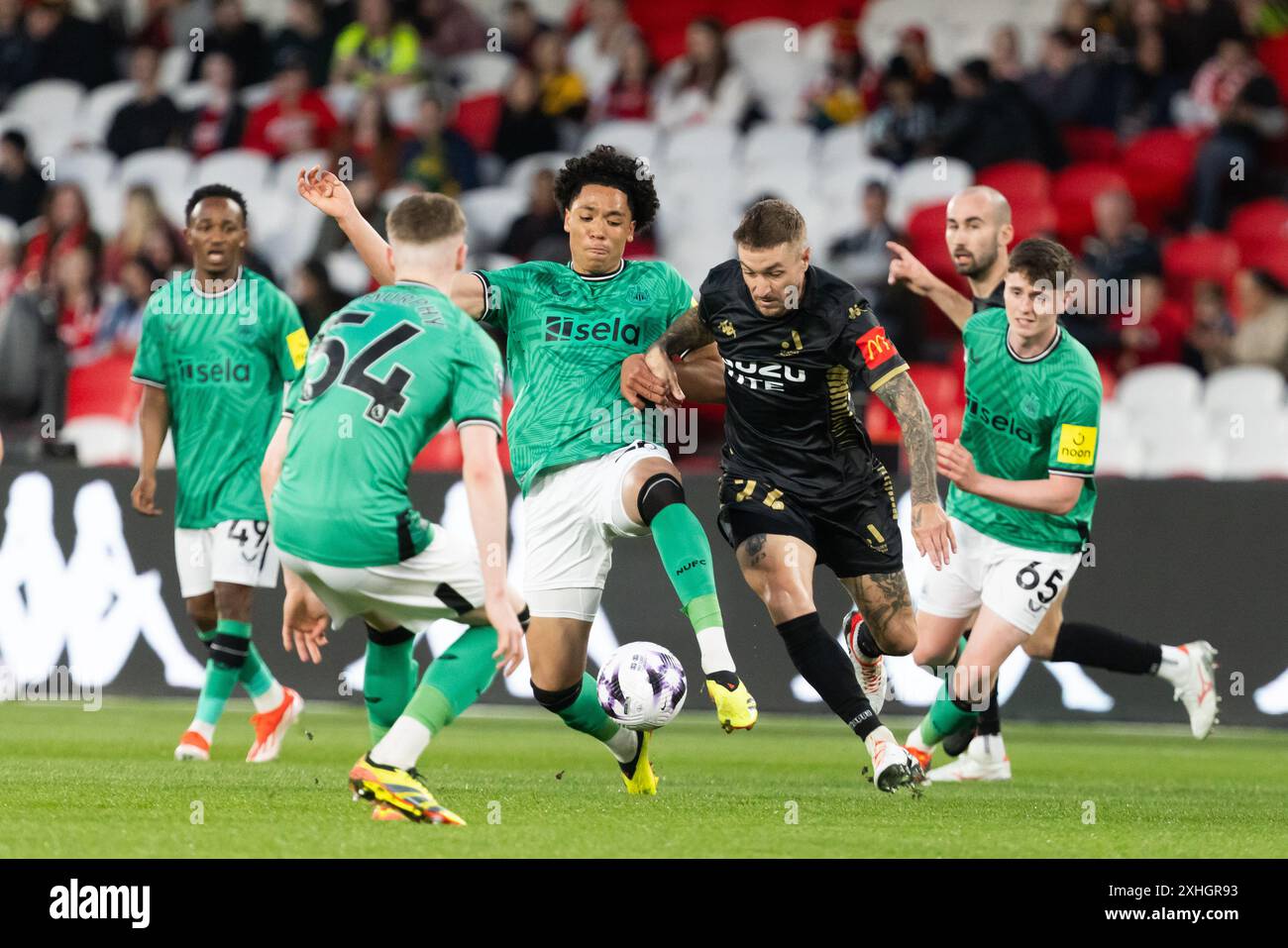 Settimana calcistica globale: Newcastle United vs a-League All Stars Men Foto Stock