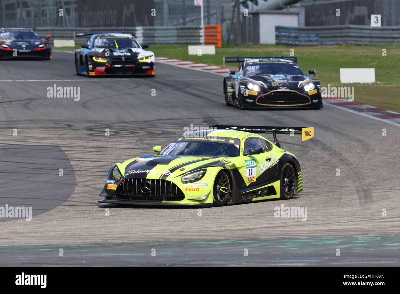 #11 Marcel Marchewicz (DEU) /Julian Hansens (DEU), Mercedes-AMG GT3, Team: Schnitzelalm Racing (DEU), Motorsport, ADAC GT Masters, Nuerburgring, Rennen 5, Samstag, 13.07.2024 foto: Eibner-Pressefoto/Juergen Augst Foto Stock