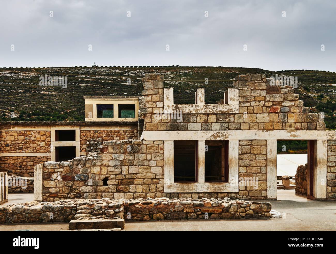 Le antiche rovine di Cnosso, Creta, Grecia, Europa Foto Stock