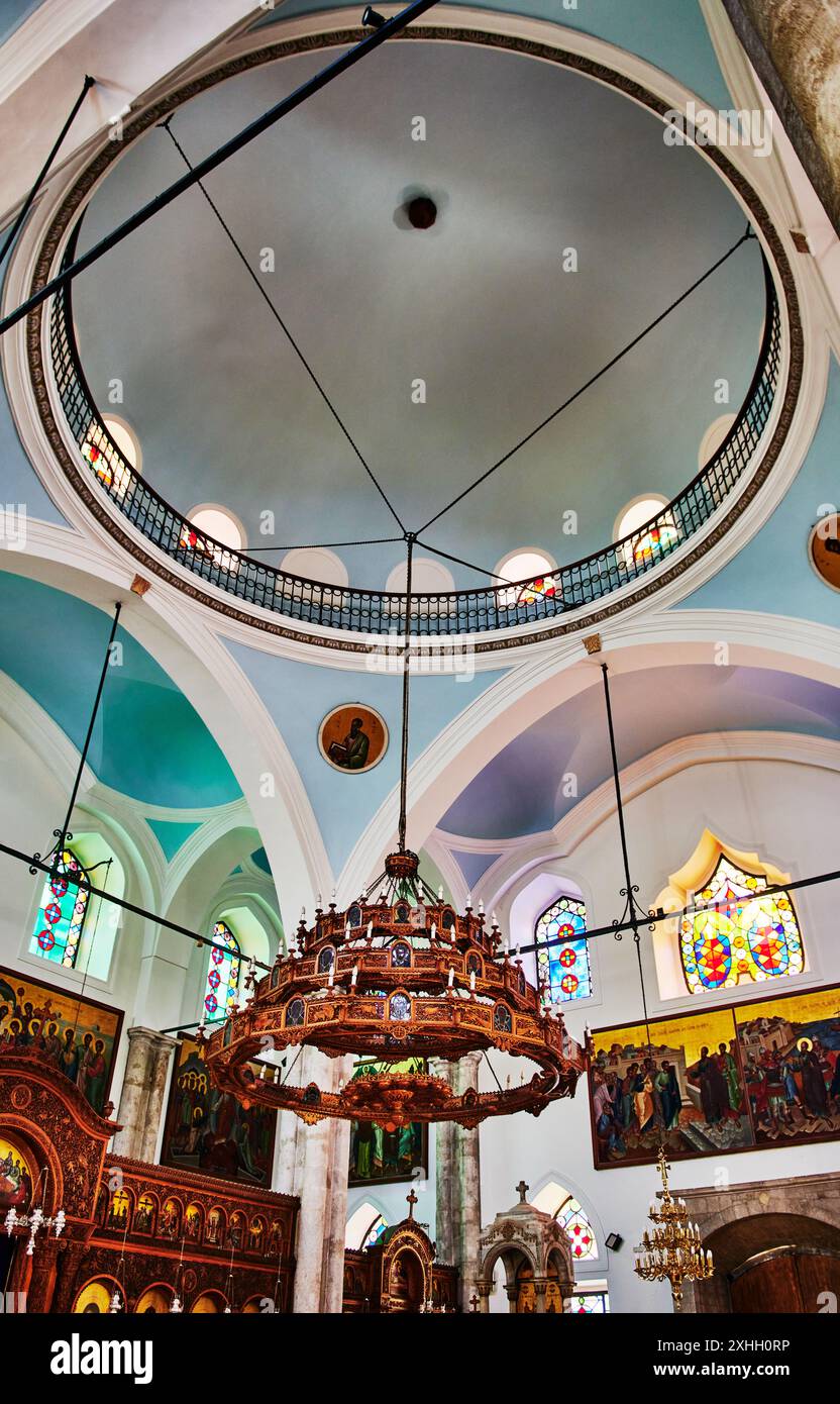 Interno della chiesa di San Tito, Heraklion, isola di Creta, Grecia, Europa Foto Stock