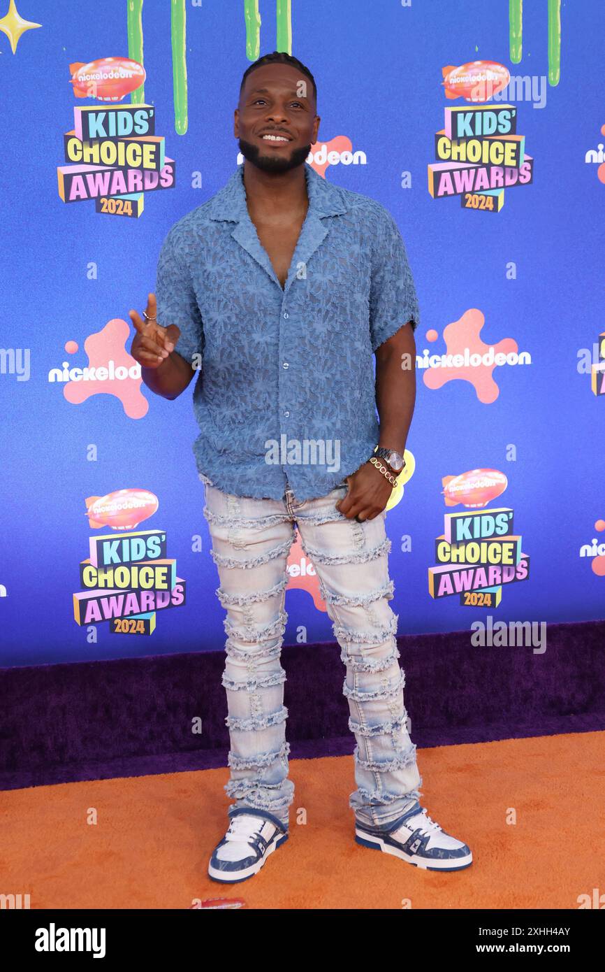 Kel Mitchell partecipa ai Nickelodeon Kids' Choice Awards 2024 al Barker Hangar il 13 luglio 2024 a Santa Monica, California. Foto: Crash/imageSPACE/Sipa USA Foto Stock