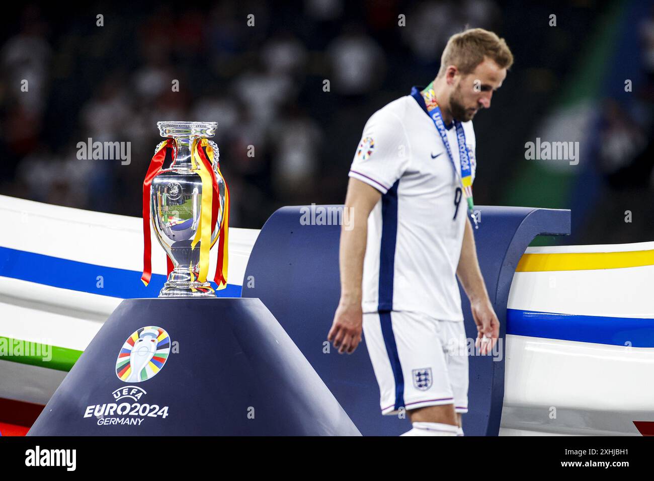 BERLINO, 14-07-2024, Stadio Olimpia , Campionato europeo di calcio Euro2024, finale partita n. 51 tra Spagna e Inghilterra. La coppa Euro 2024 Foto Stock