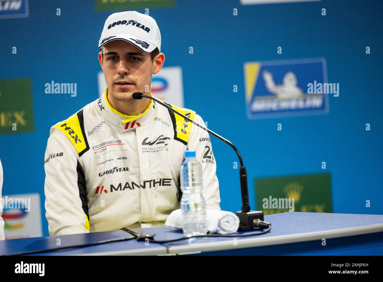 Conferenza stampa post gara, BACHLER Klaus (aut), Manthey Purerxcing, Porsche 911 GT3 R, ritratto durante la 6 ore Rolex 2024 di San Paolo, 5° round del Campionato Mondiale Endurance 2024, dal 12 al 14 luglio 2024 sul Autódromo José Carlos Pace di Interlagos, Brasile - foto Julien Delfosse/DPPI credito: DPPI Media/Alamy Live News Foto Stock