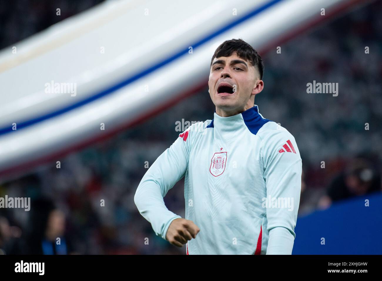 Pedri Pedro Gonzalez Lopez (spagnolo, n. 20) jubelt ueber den Sieg und Titel als Europameister, GER, Spagna (ESP) vs Inghilterra (ENG), Fussball Europameisterschaft, UEFA EURO 2024, finale, 14.07.2024 foto: Eibner-Pressefoto/Michael Memmler Foto Stock