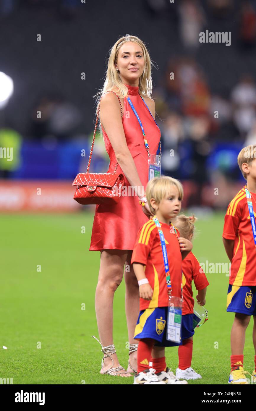 Berlino, domenica 14 luglio 2024. Alice Morata dopo la finale del Campionato europeo UEFA tra Spagna e Inghilterra all'Olympiastadion di Berlino domenica 14 luglio 2024. (Foto: Pat Scaasi | mi News) crediti: MI News & Sport /Alamy Live News Foto Stock