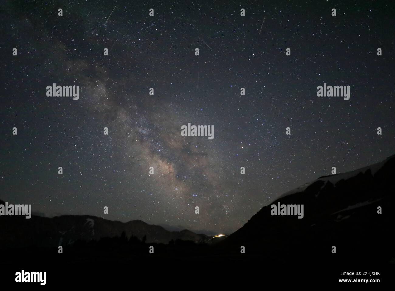 Via Lattea in Colorado Foto Stock
