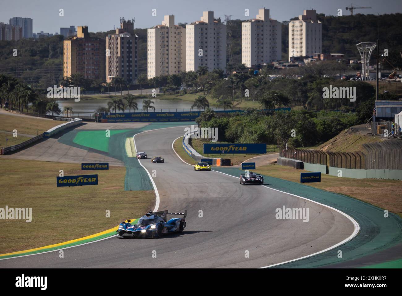 36 VAXIVIERE Matthieu (fra), SCHUMACHER Mick (ger), LAPIERRE Nicolas (fra), Alpine Endurance Team, Alpine A424 #36, Hypercar, azione durante la 6 ore Rolex 2024 di San Paolo, 5° round del FIA World Endurance Championship 2024, dall'11 al 14 luglio 2024 sull'autodromo Jose Carlos Pace di Interlagos, Brasile Foto Stock