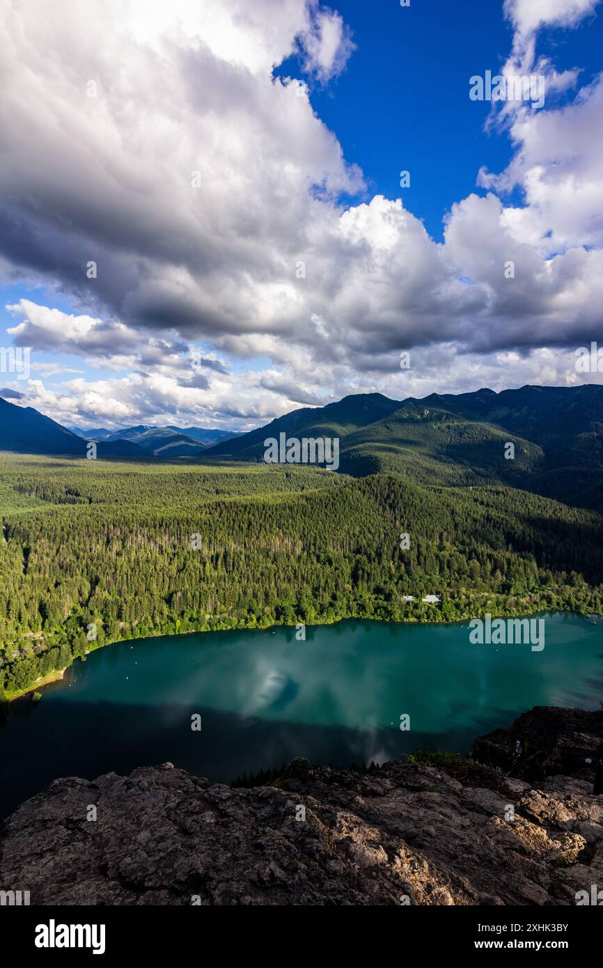 Rattlesnake Lake nello stato di Washington Foto Stock