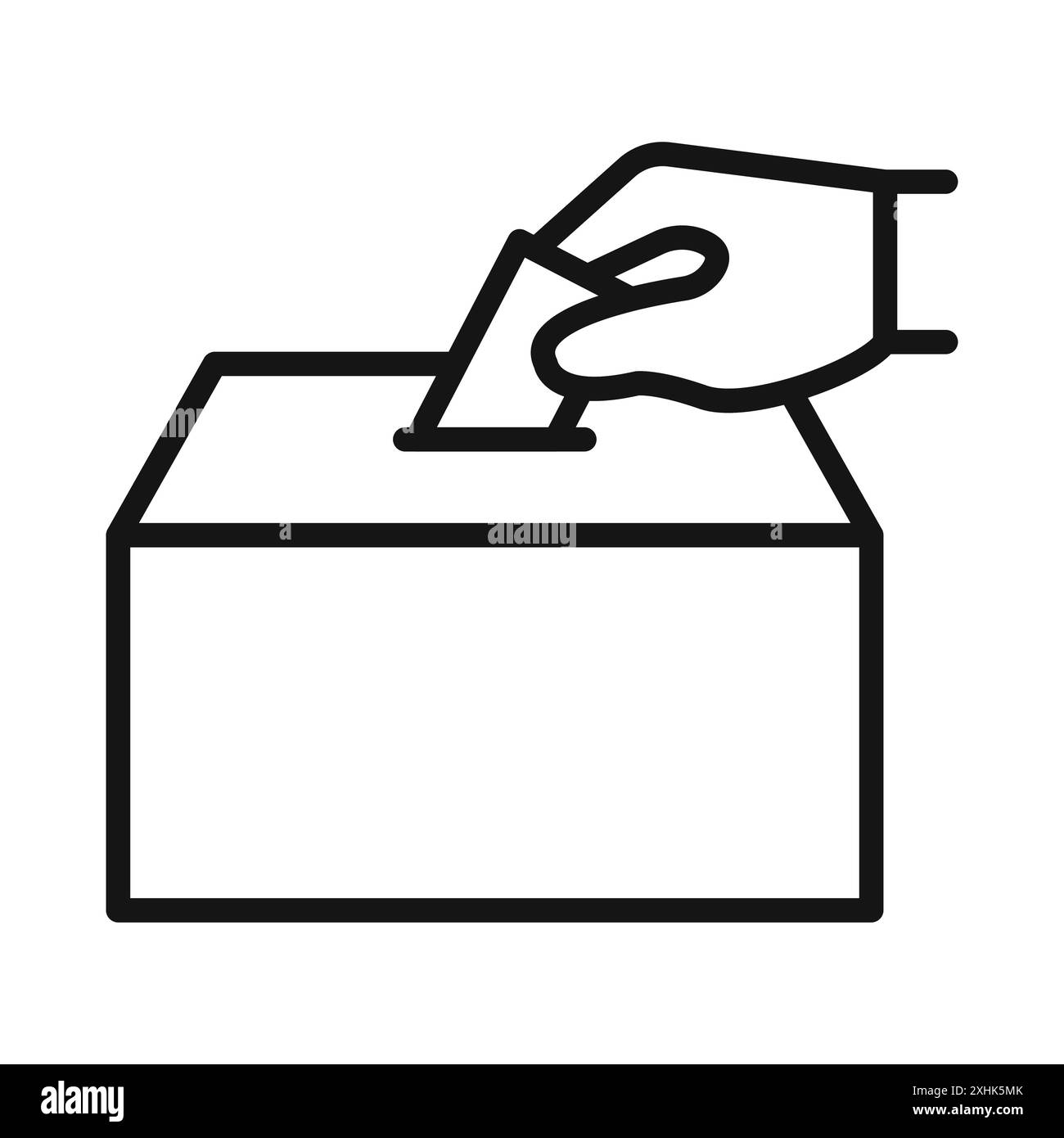 Fai una donazione dell'icona Black line art Vector con il simbolo della collezione di set di contorni in bianco e nero Illustrazione Vettoriale