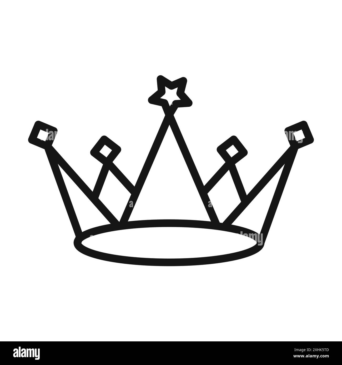 Set di logo vettoriale Crown Icon o gruppo di pacchetti Illustrazione Vettoriale