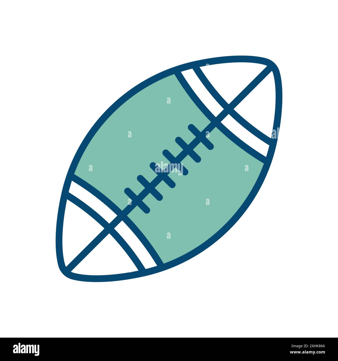 modello di disegno vettoriale per icone del football americano su sfondo bianco Illustrazione Vettoriale