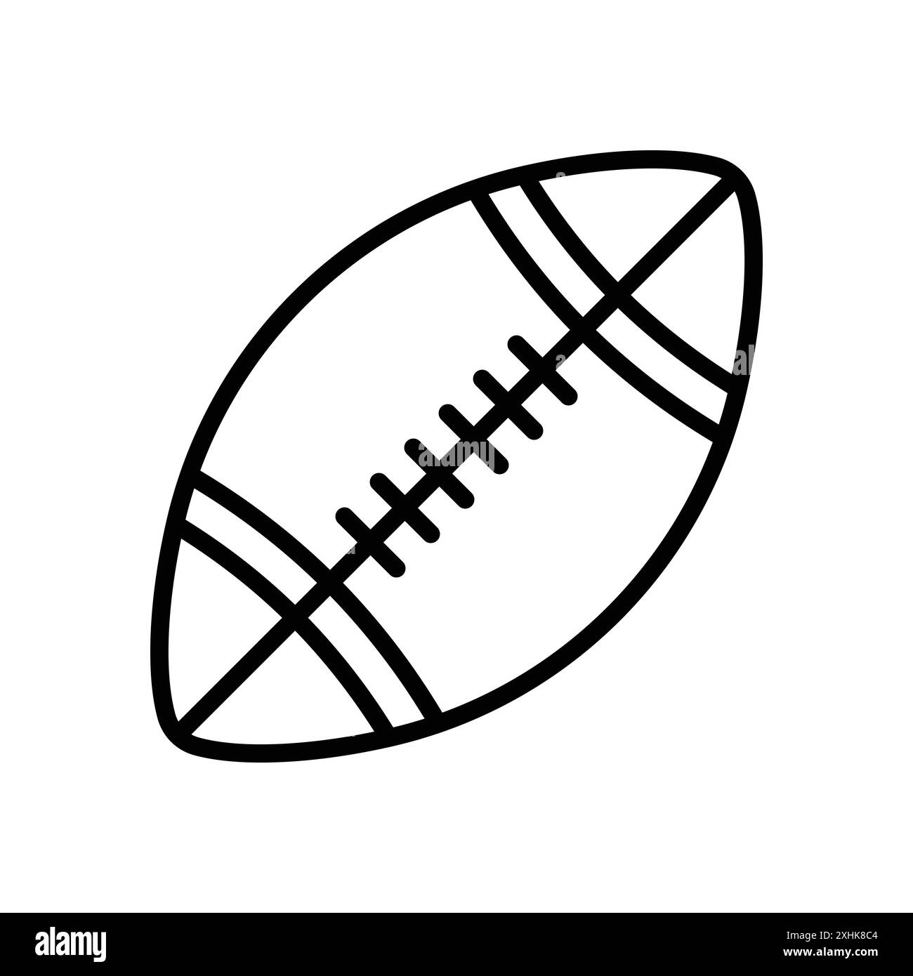 modello di disegno vettoriale per icone del football americano su sfondo bianco Illustrazione Vettoriale