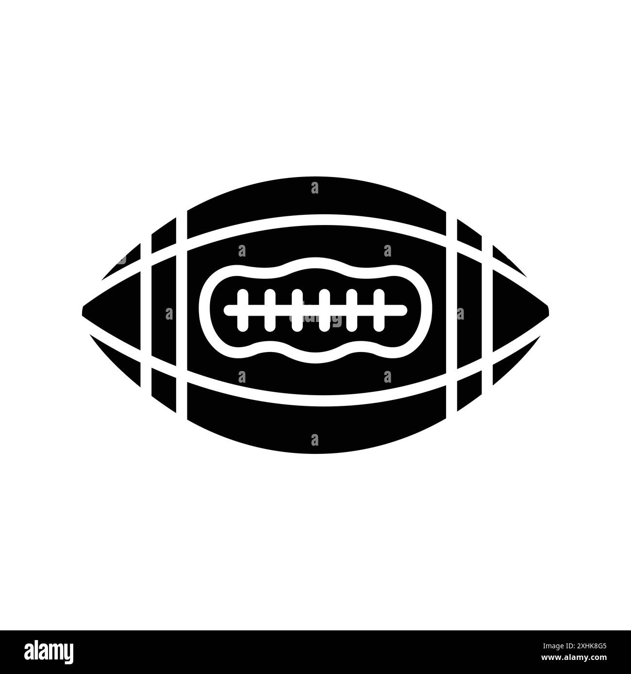 modello di disegno vettoriale per icone del football americano su sfondo bianco Illustrazione Vettoriale
