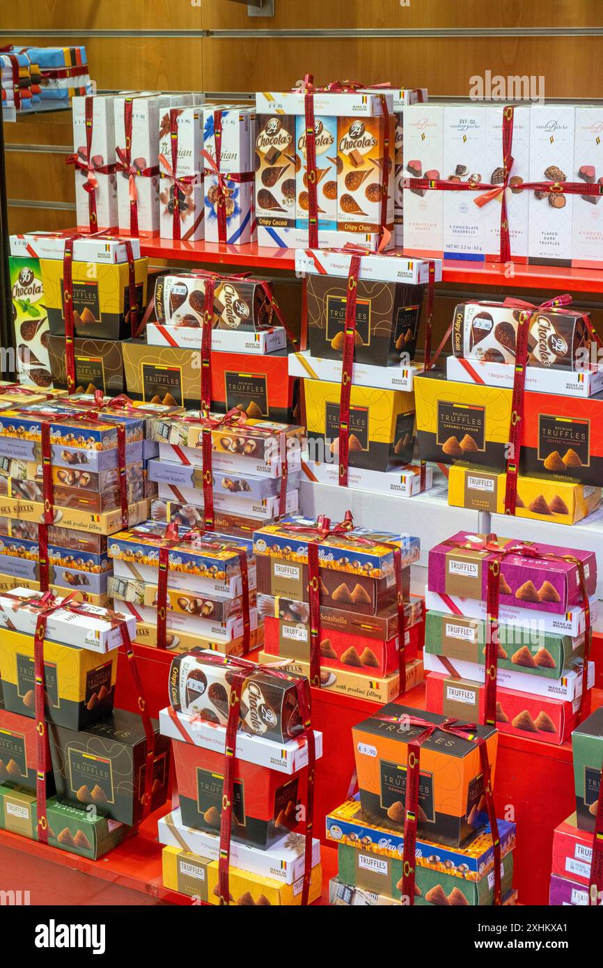 Belgio, Bruxelles, cioccolateria belga Foto Stock