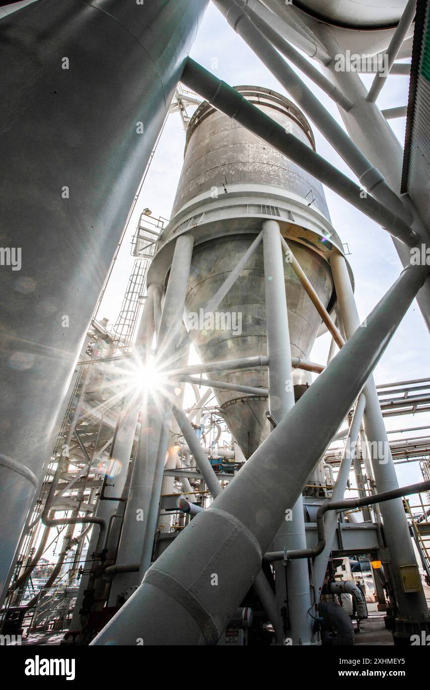 Stabilimento chimico in South Carolina Foto Stock