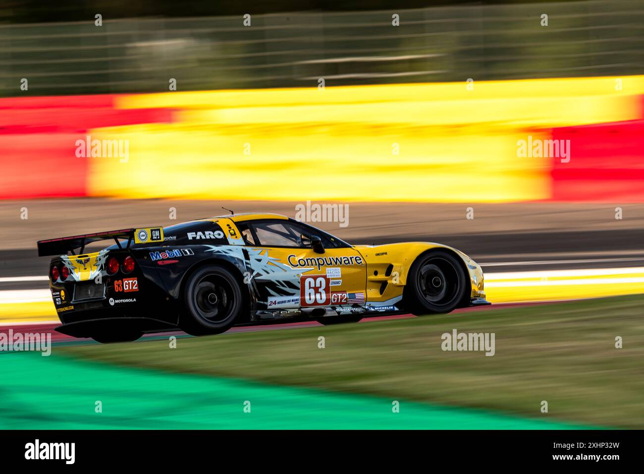 Franchorchamps, Belgio, giugno 28 2024, n. 63 John Emberson/Nigel Greensall (GB/GB) - Chevrolet Corvette C6 ZR1/2010 Endurance Racing Legends (1993-2013 Foto Stock