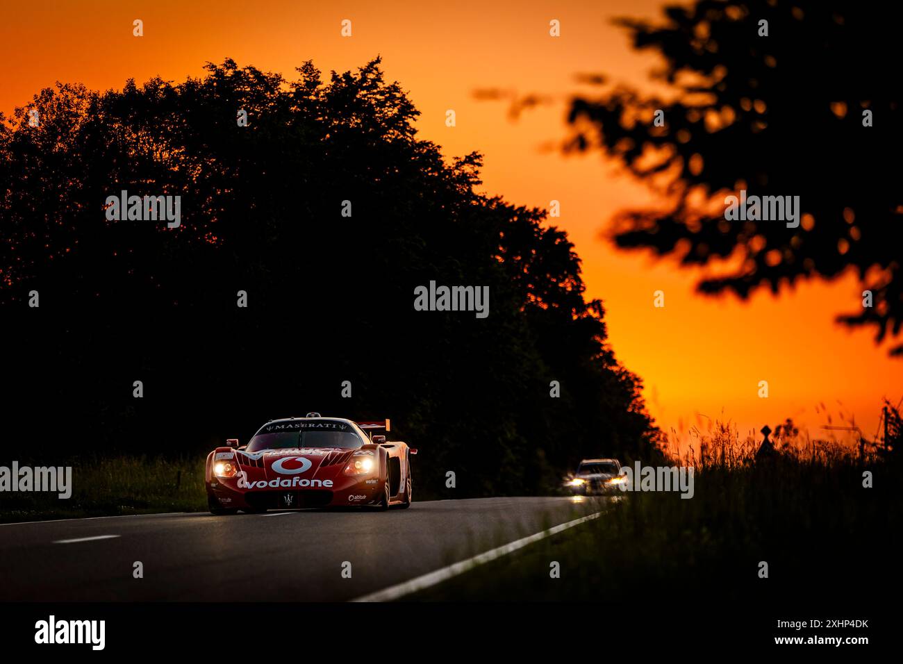 Franchorchamps, Belgio, 26 2024 giugno, #14 Evgeny Kireev - Maserati MC12 GT1/2005 durante la 24 ore Crowdstrike di Spa, Endurance Racing Legend 2024 Foto Stock