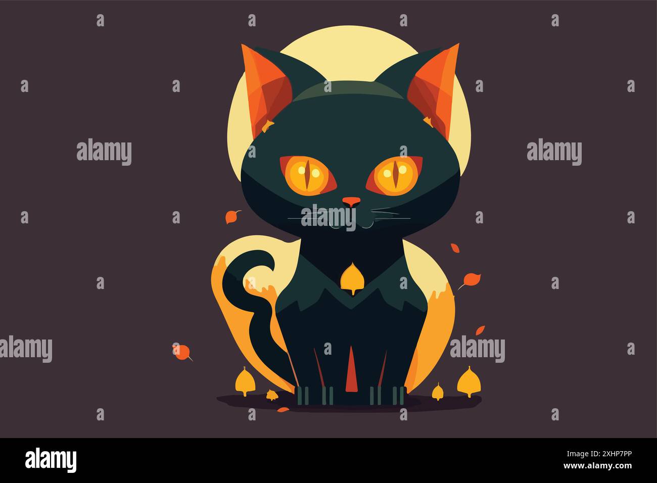 Illustrazione vettoriale di Halloween Cat Illustrazione Vettoriale
