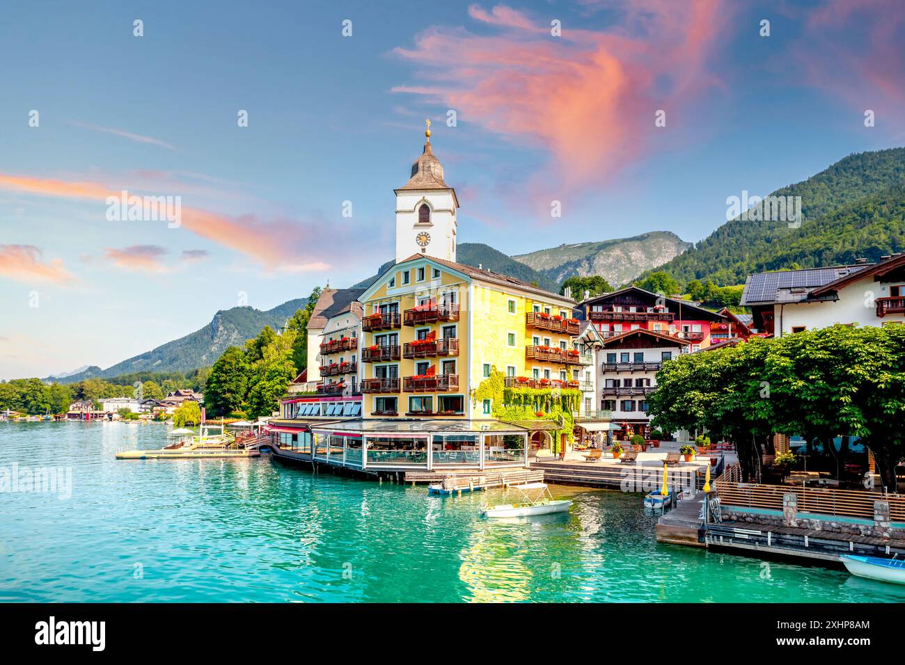 Sankt Wolfgang, Wolfgangsee, Austria Foto Stock