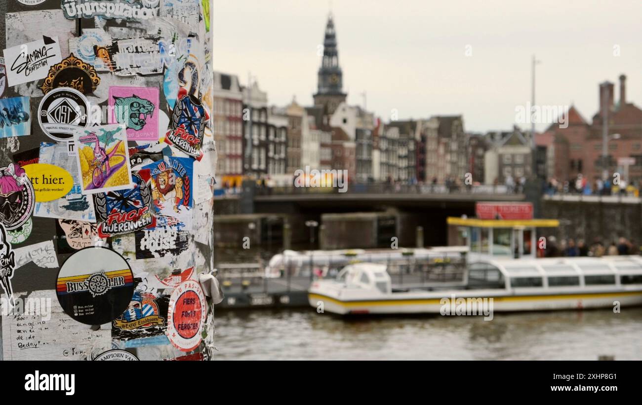Canali di Amsterdam Foto Stock