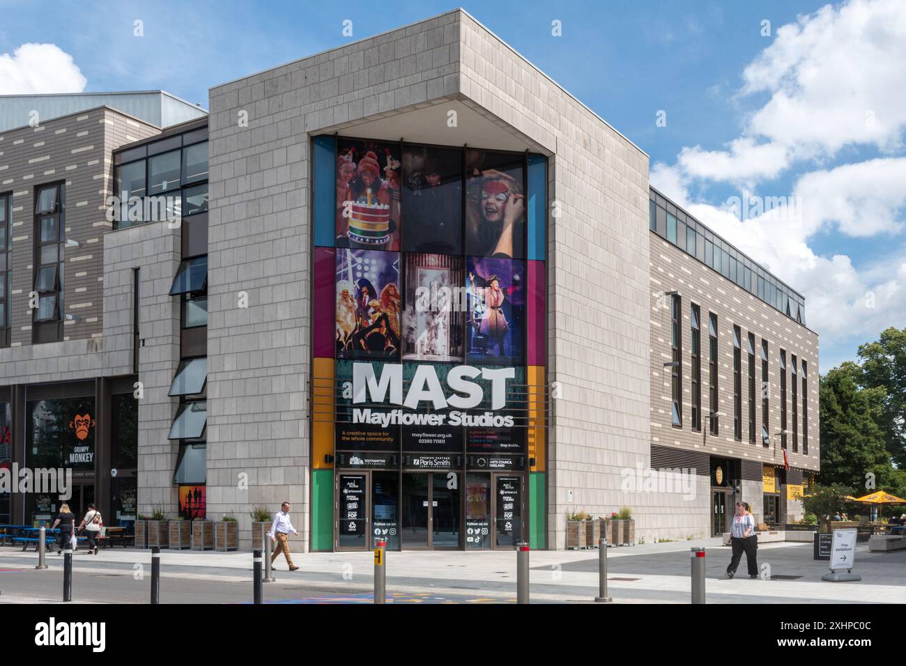 Mast Mayflower Studios, centro culturale e sede multi-arte nella città di Southampton, Hampshire, Inghilterra, Regno Unito Foto Stock