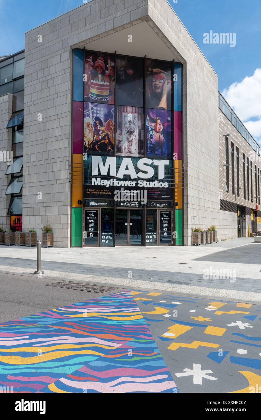 Mast Mayflower Studios, centro culturale e sede multi-arte nella città di Southampton, Hampshire, Inghilterra, Regno Unito Foto Stock