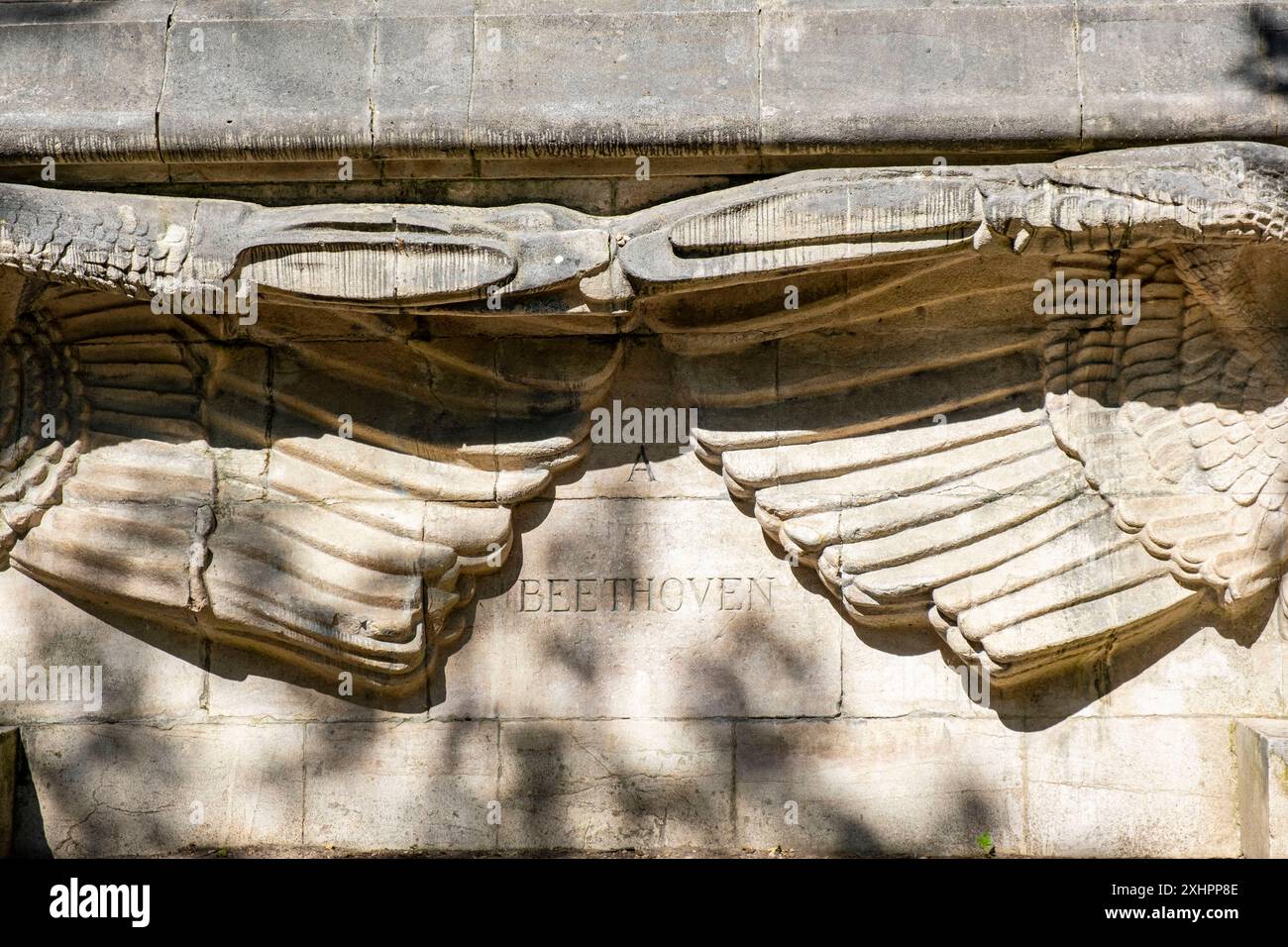 Francia, Parigi, Bois de Vincennes, monumento in omaggio a Beethoven Foto Stock