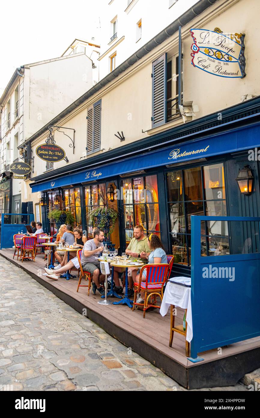 Francia, Parigi, quartiere Saint Germain des Pres, il ristorante Procope Foto Stock