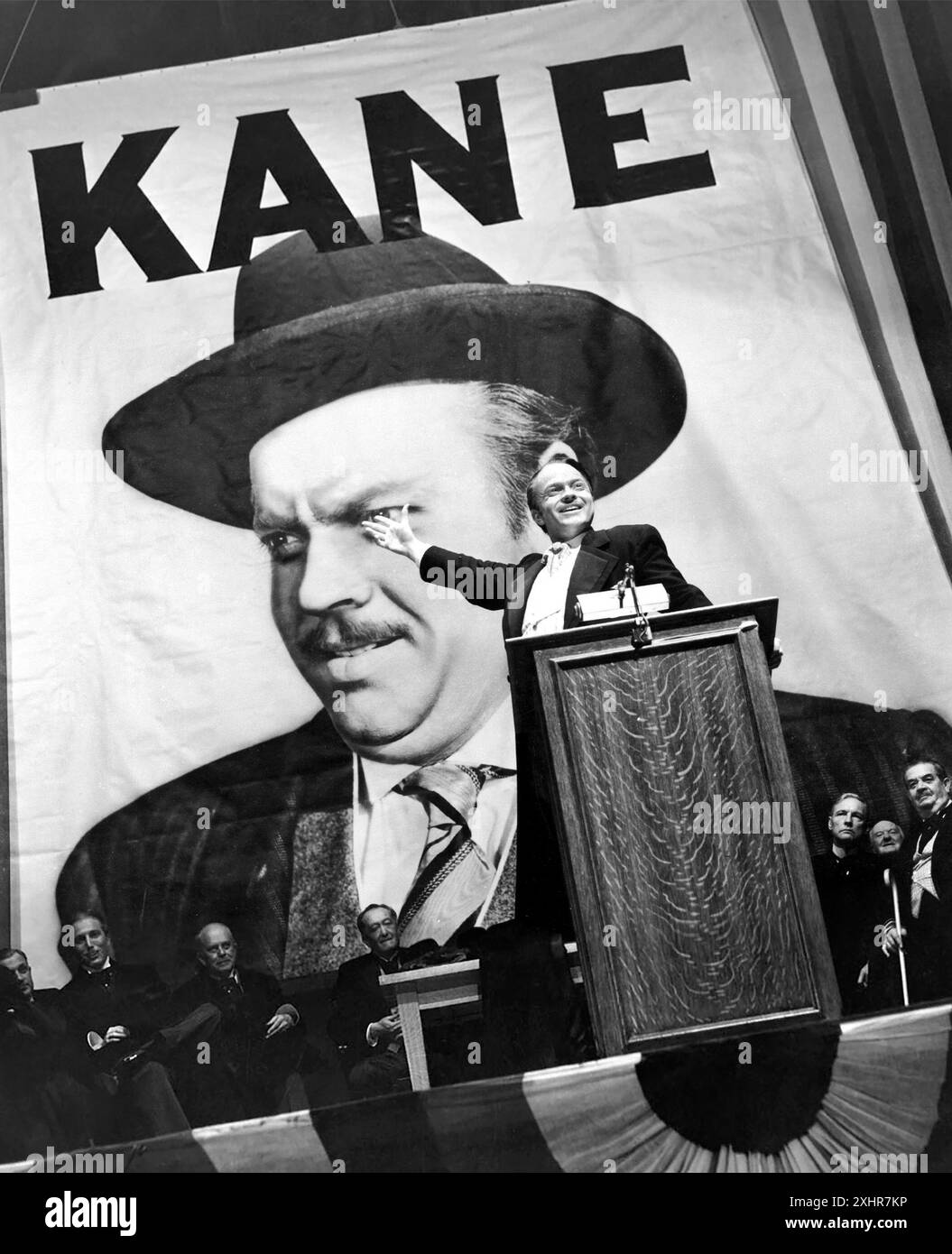 Cittadino Kane. Orson Welles in una promozione del film del 1941, Citizen Kane Foto Stock