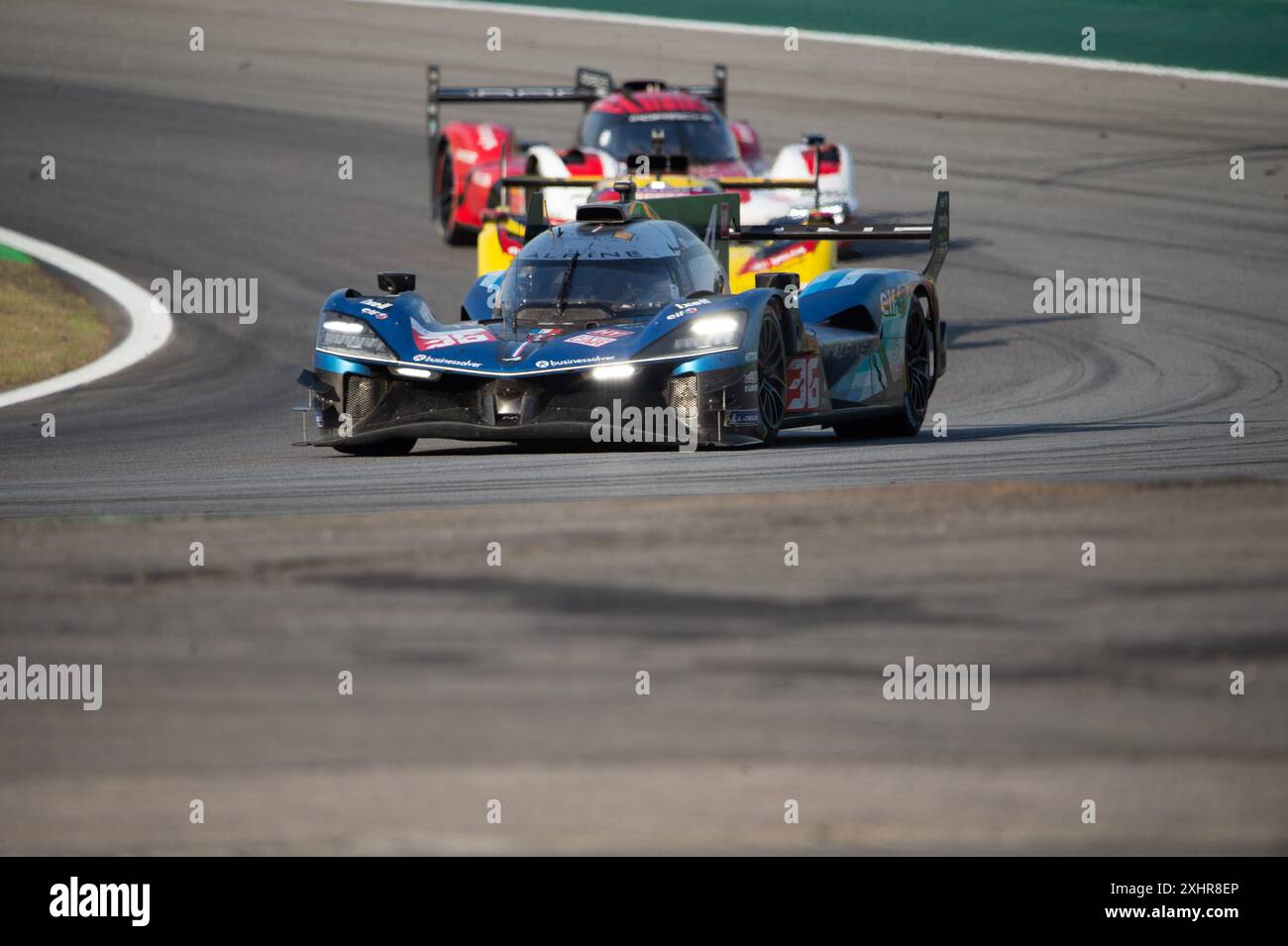 São PAULO, SP - 14.07.2024: FIA WEC 6 HORAS DE São PAULO - Alpine A424 guidato da Nicolas Lapierre, Mick Schumacher e Matthieu Vaxiviere durante la 6 ore Rolex di São Paolo, il 14 giugno 2024 sul circuito Interlagos-SP. (Foto: Renato Assis/Fotoarena) Foto Stock