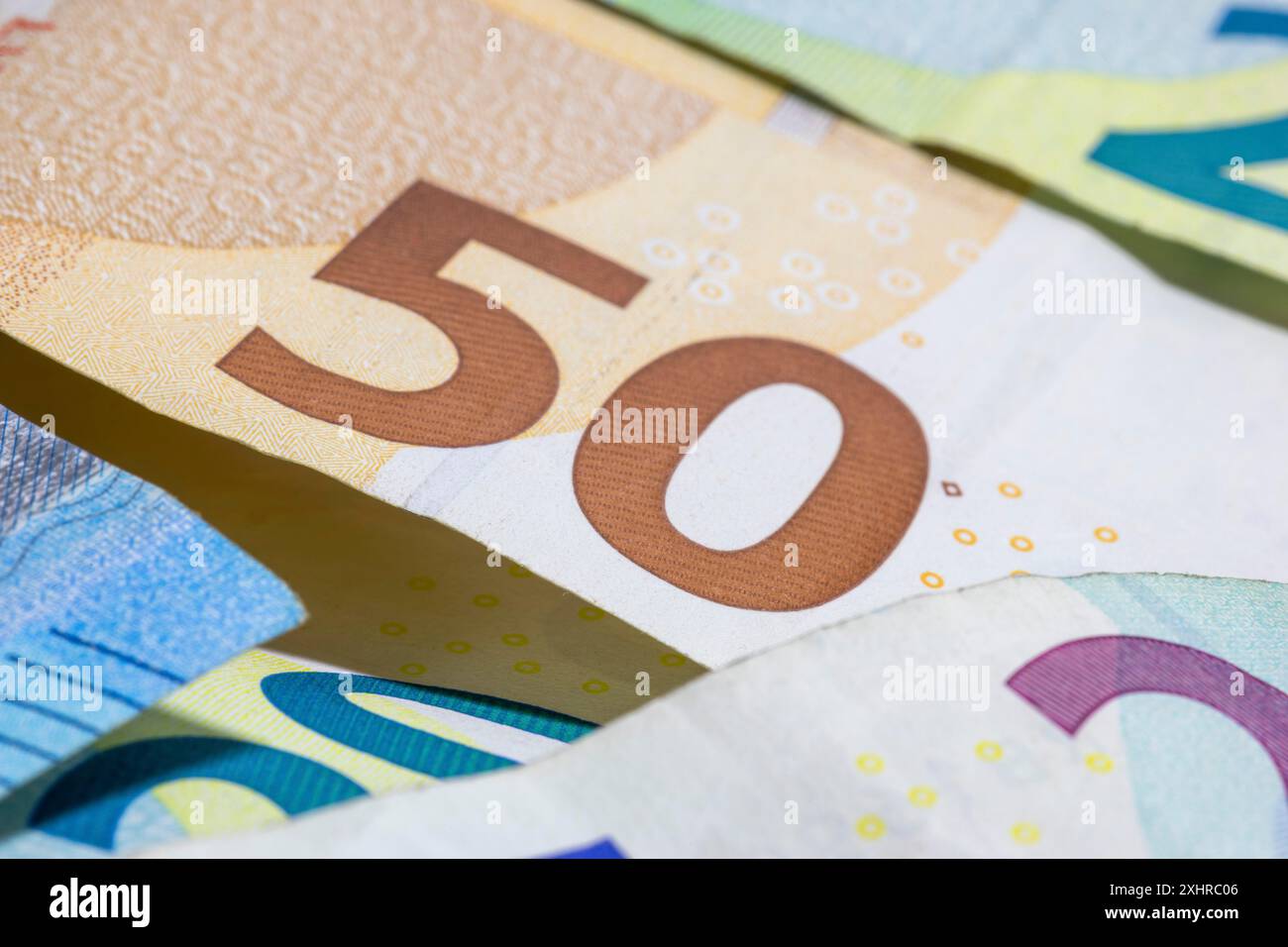 Banconote, banconote, 50 euro, banconote, moneta cartacea Foto Stock