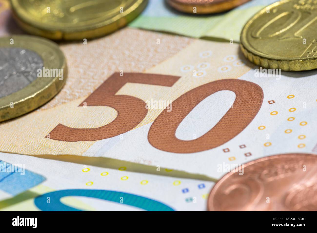 Banconote, banconote, 50 euro, banconote, moneta cartacea, monete Foto Stock