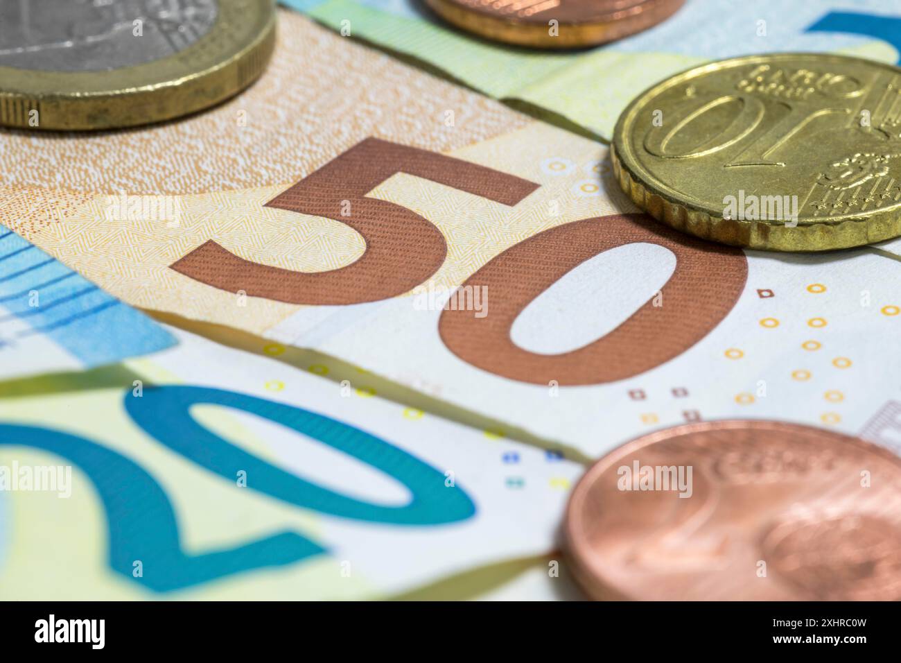 Banconote, banconote, 50 euro, banconote, moneta cartacea, monete Foto Stock