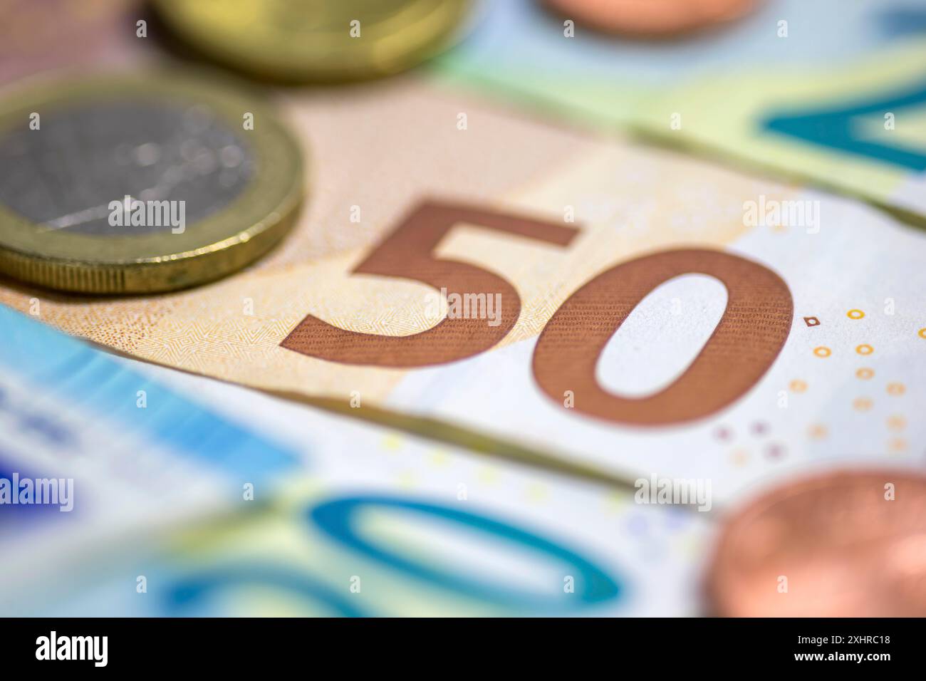 Banconote, banconote, 50 euro, banconote, moneta cartacea, monete Foto Stock