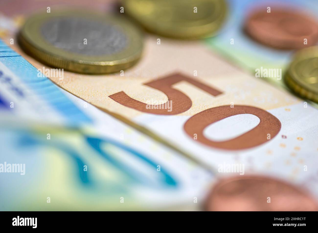 Banconote, banconote, 50 euro, banconote, moneta cartacea, monete Foto Stock