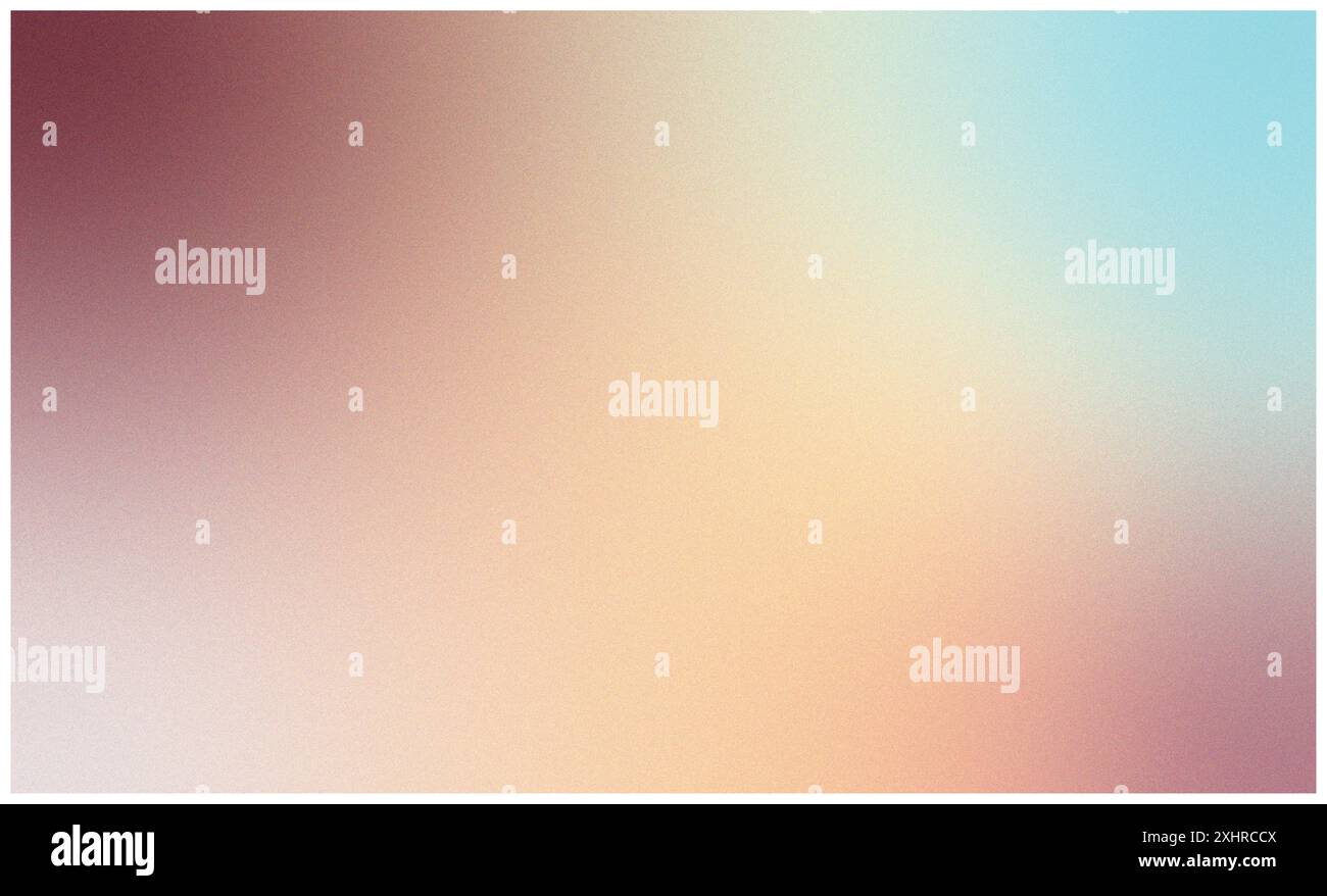 Sfondo colorato astratto con sfumatura morbida, granulosità rumorosa e sfondo vettoriale a onde retrò. Illustrazione Vettoriale